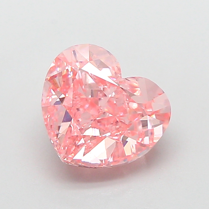 2.08 ct Pink (Vivid) VS1 Heart Modified lab-grown diamond