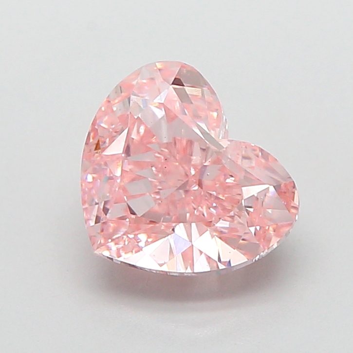 2.09 ct Pink (Intense) VS1 Heart Modified lab-grown diamond
