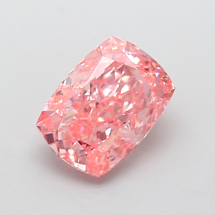2.04 ct Pink (Vivid) VS1 Cushion lab-grown diamond