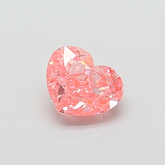 1.32 ct Pink (Vivid) VVS2 Heart Modified lab-grown diamond