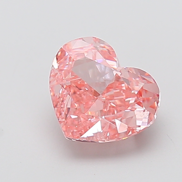2.43 ct Pink (Vivid) VS1 Heart Modified lab-grown diamond