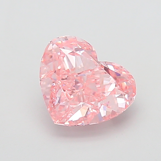 2.89 ct Pink (Vivid) VS1 Heart Modified lab-grown diamond