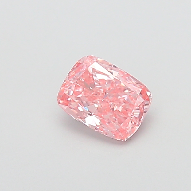1.07 ct Pink (Vivid) VS1 Cushion lab-grown diamond