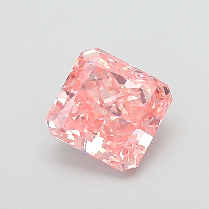 3.03 ct Pink (Vivid) VS1 Square Radiant lab-grown diamond