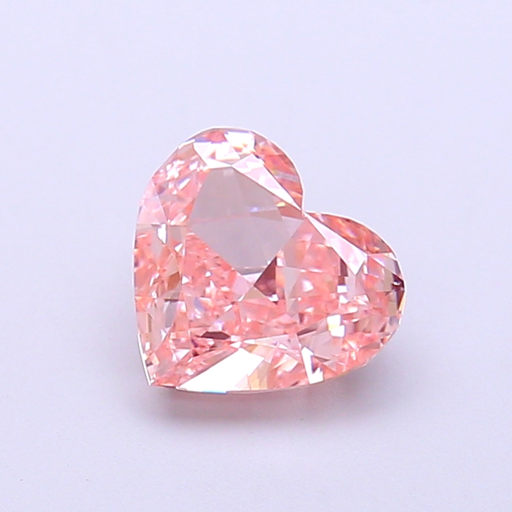 1.24 ct Pink (Intense) VVS2 Heart Modified lab-grown diamond