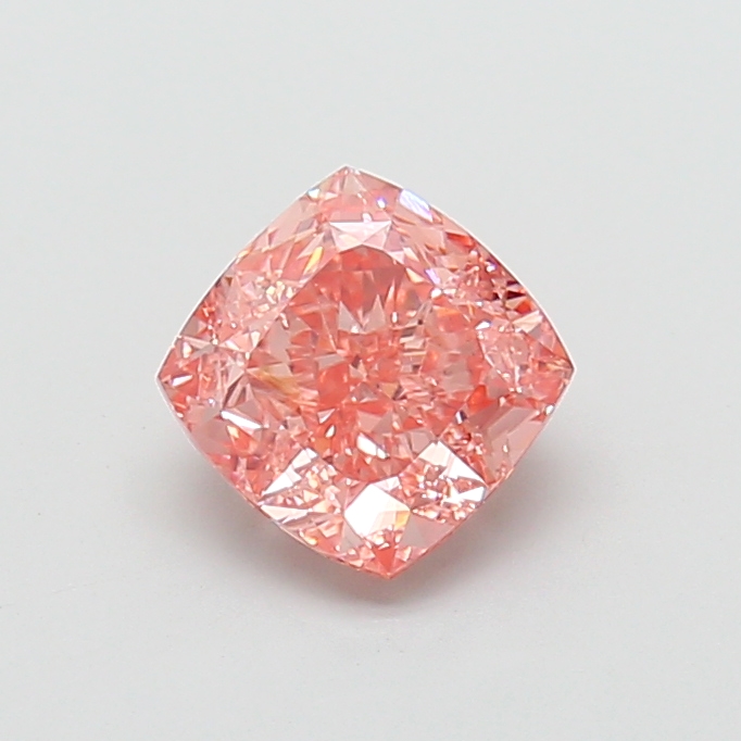 2.57 ct Pink (Vivid) VS1 Square Cushion lab-grown diamond