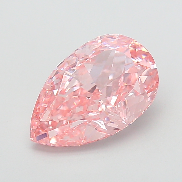 5.01 ct Pink (Vivid) VS1 Pear Modified lab-grown diamond
