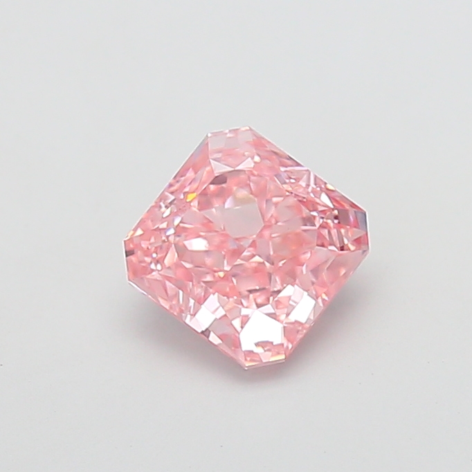 2.09 ct Pink (Vivid) VVS2 Square Radiant lab-grown diamond