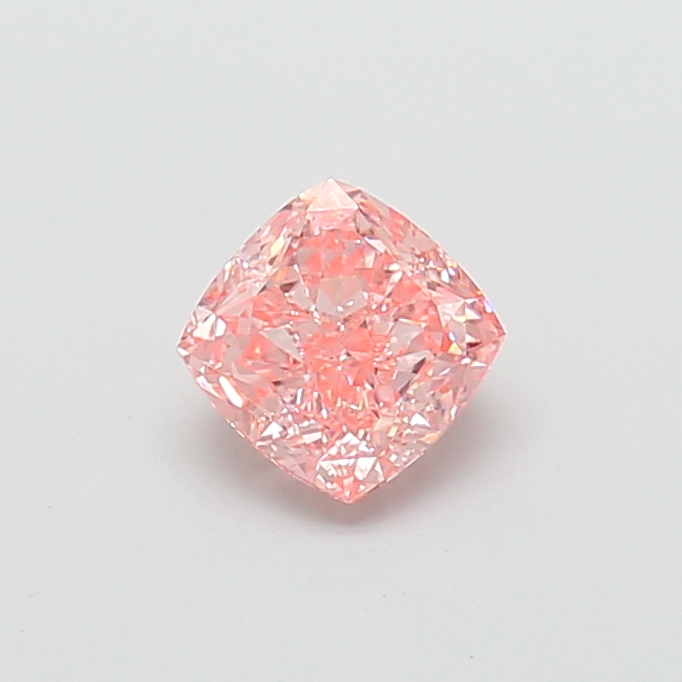 1.61 ct Pink (Vivid) VS1 Square Cushion lab-grown diamond