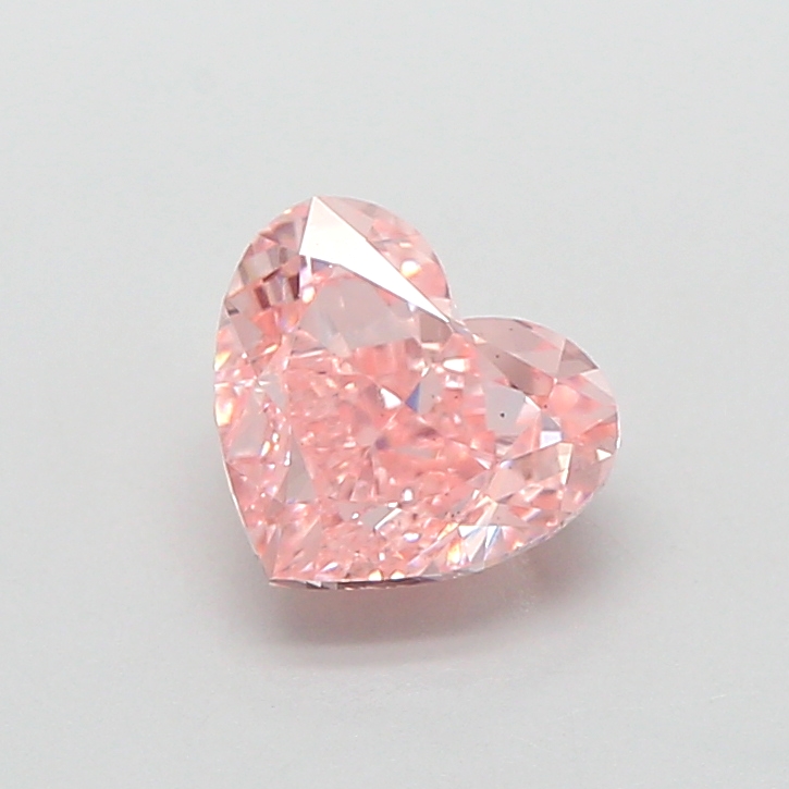 1.22 ct Pink (Intense) VS1 Heart Modified lab-grown diamond