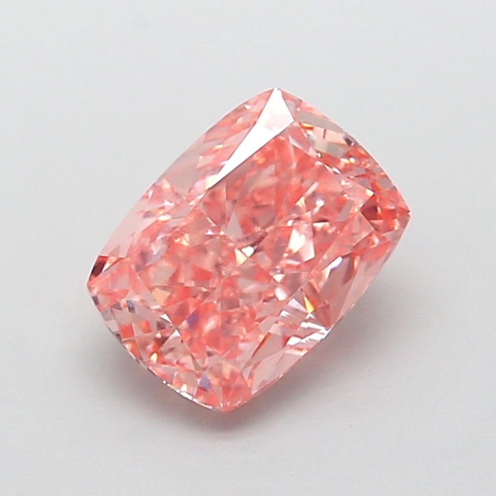 2.09 ct Pink (Vivid) VS1 Cushion lab-grown diamond