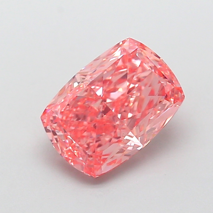 2.09 ct Pink (Vivid) VS1 Cushion lab-grown diamond