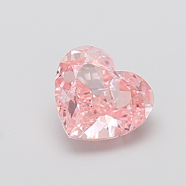 1.53 ct Pink (Intense) VS2 Heart Modified lab-grown diamond