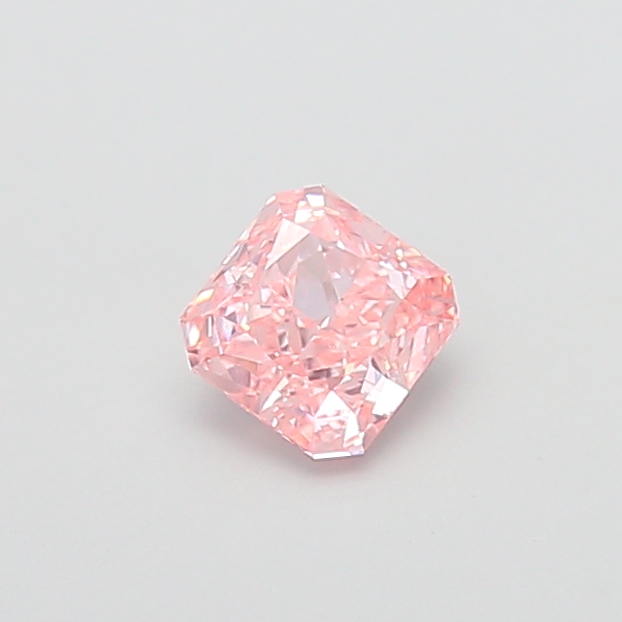 0.96 ct Pink (Vivid) VS1 Square Radiant lab-grown diamond