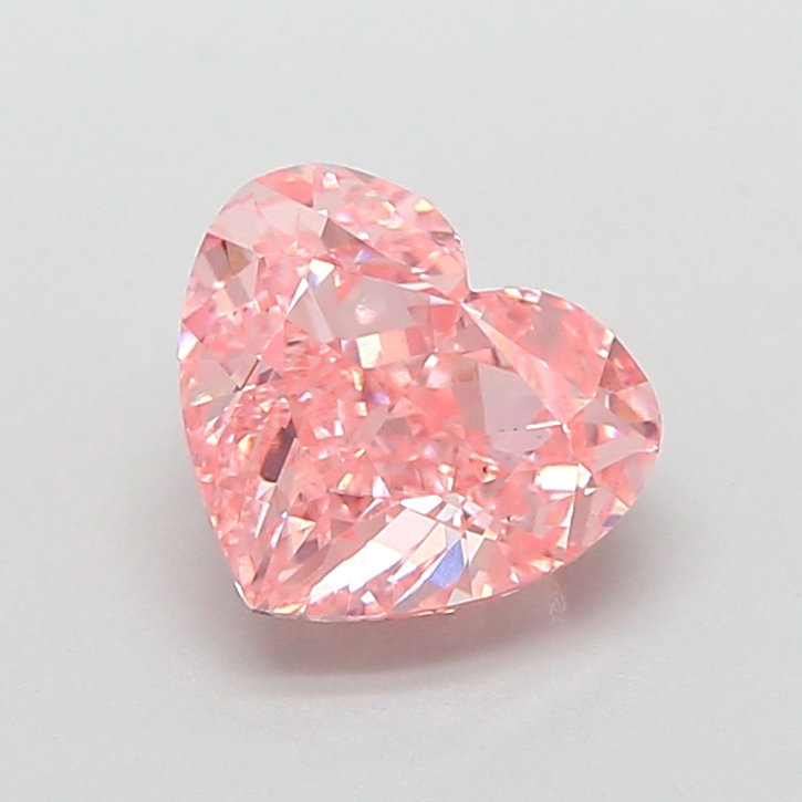 1.78 ct Pink (Vivid) VS1 Heart Modified lab-grown diamond