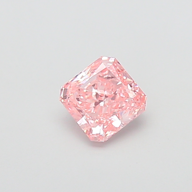 0.97 ct Pink (Vivid) VVS2 Square Radiant lab-grown diamond