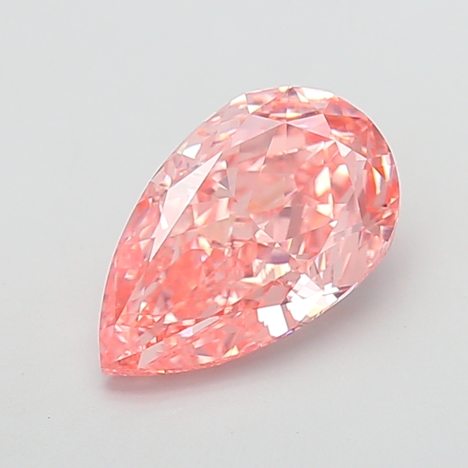 3.50 ct Pink (Vivid) VS1 Pear Modified lab-grown diamond