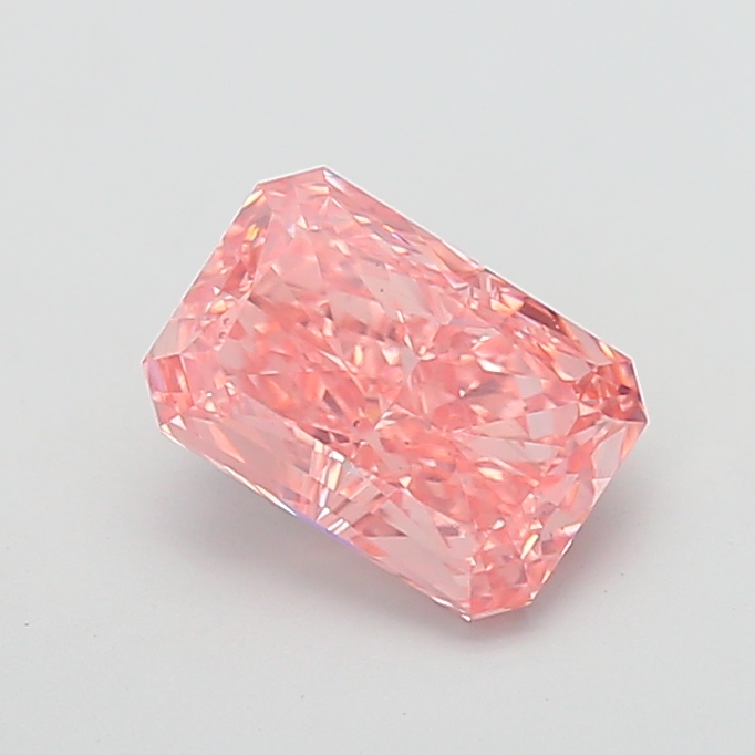 3.04 ct Pink (Vivid) VS1 Radiant lab-grown diamond
