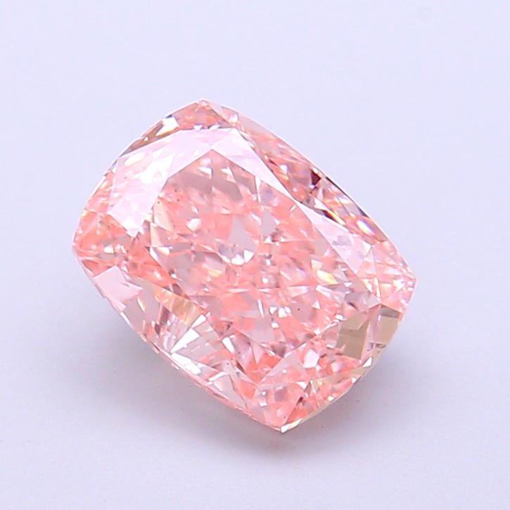 2.00 ct Pink (Intense) VS2 Cushion lab-grown diamond