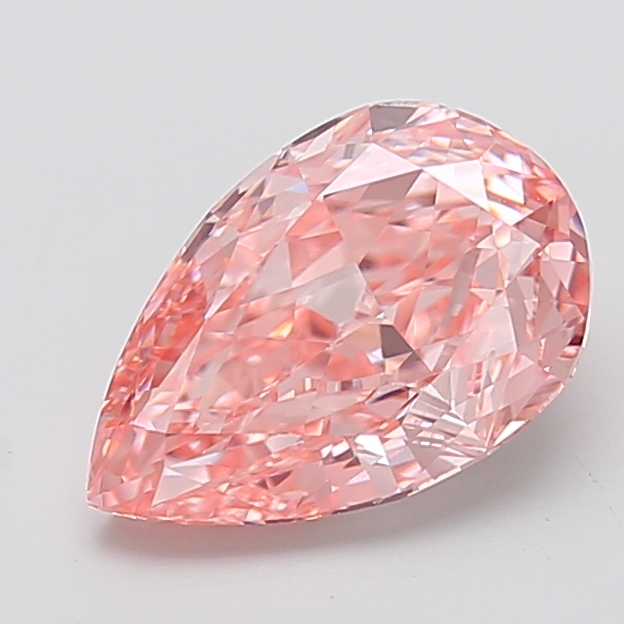 3.19 ct Pink (Vivid) VVS2 Pear Modified lab-grown diamond