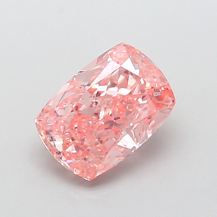 2.01 ct Pink (Vivid) VVS2 Cushion lab-grown diamond