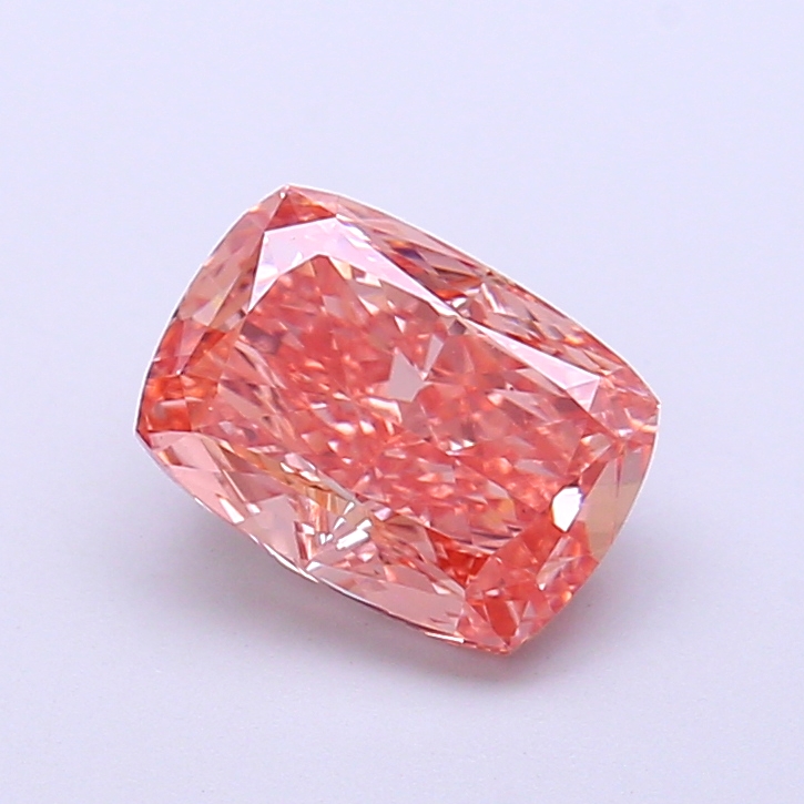 1.64 ct Pink (Intense) VS1 Cushion lab-grown diamond