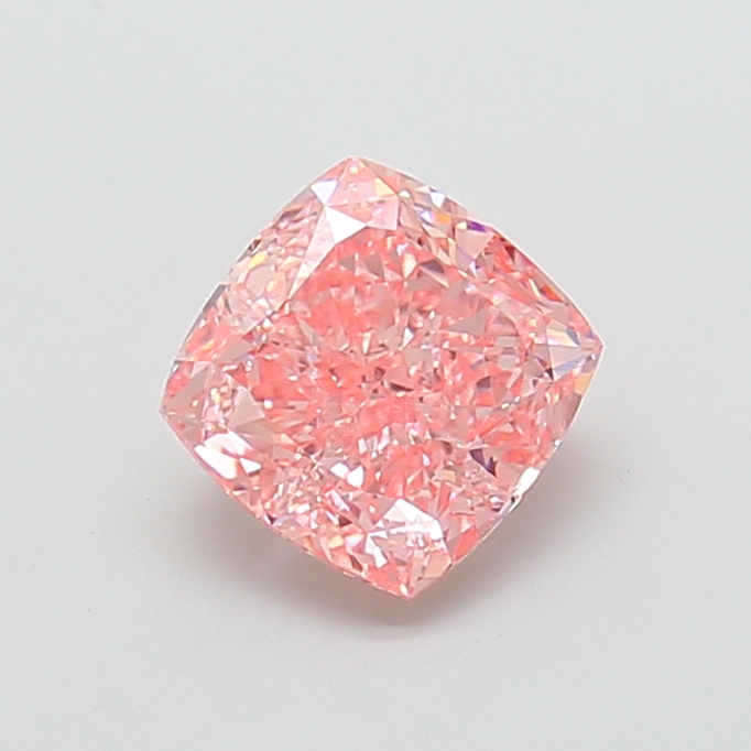 2.81 ct Pink (Vivid) VS1 Square Cushion lab-grown diamond