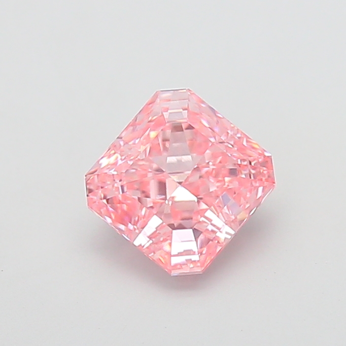 2.52 ct Pink (Vivid) VS1 Square Radiant lab-grown diamond