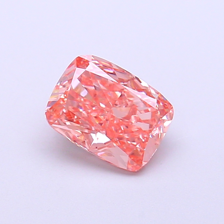 1.09 ct Pink (Vivid) VS1 Cushion lab-grown diamond