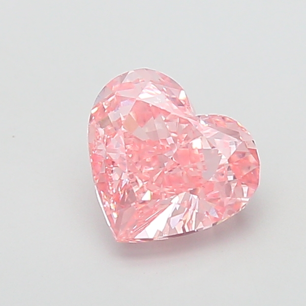 2.64 ct Pink (Vivid) VS1 Heart Modified lab-grown diamond