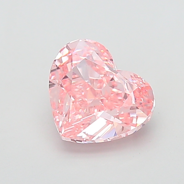 2.83 ct Pink (Vivid) VVS2 Heart Modified lab-grown diamond