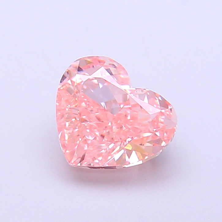 1.59 ct Pink (Vivid) VVS2 Heart Modified lab-grown diamond