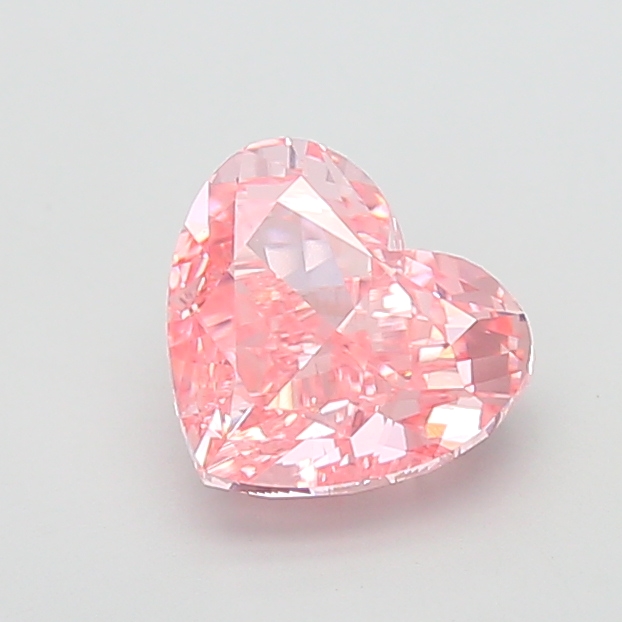 3.10 ct Pink (Vivid) VVS2 Heart Modified lab-grown diamond