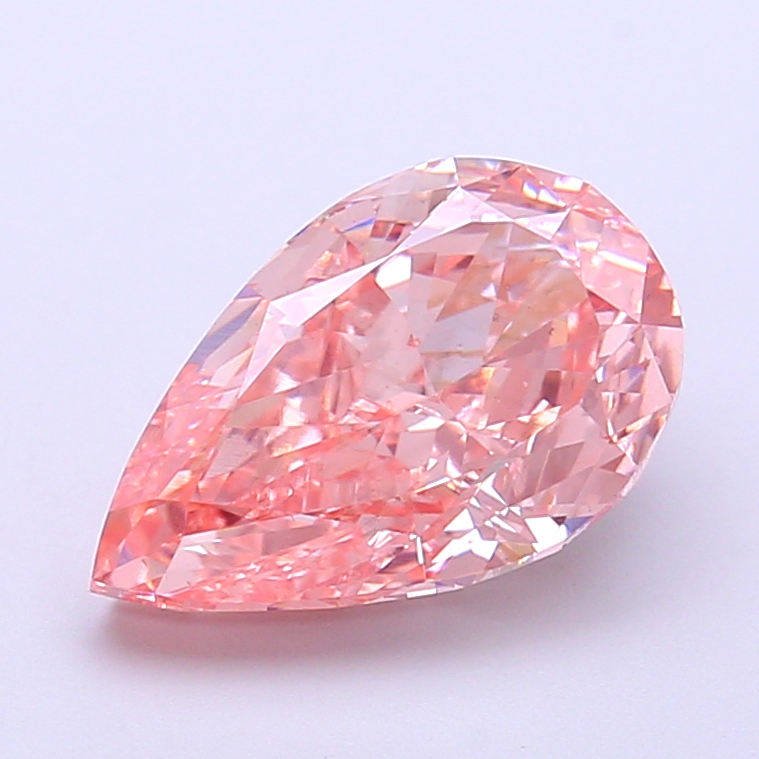 3.01 ct Pink (Intense) VS2 Pear Modified lab-grown diamond