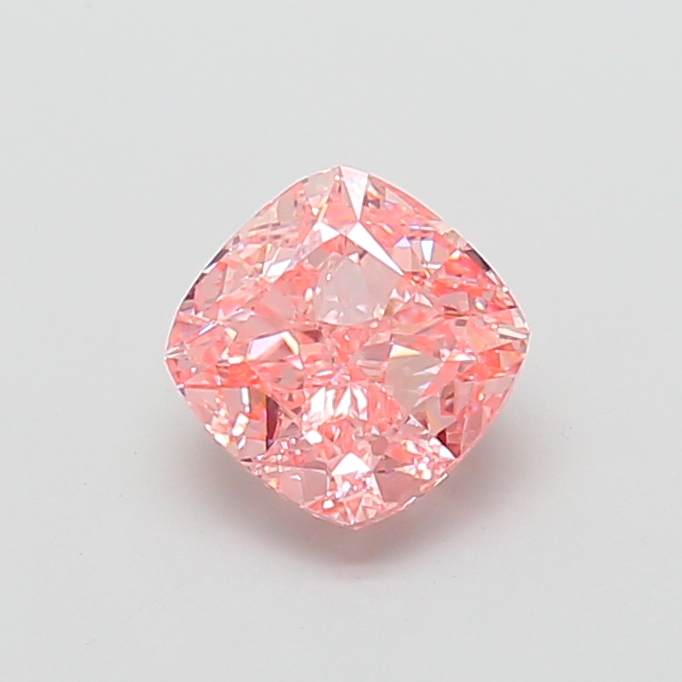 2.50 ct Pink (Vivid) VS1 Square Cushion lab-grown diamond