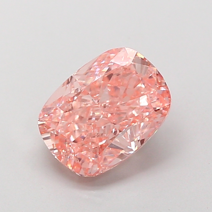 2.14 ct Pink (Intense) VS1 Cushion lab-grown diamond