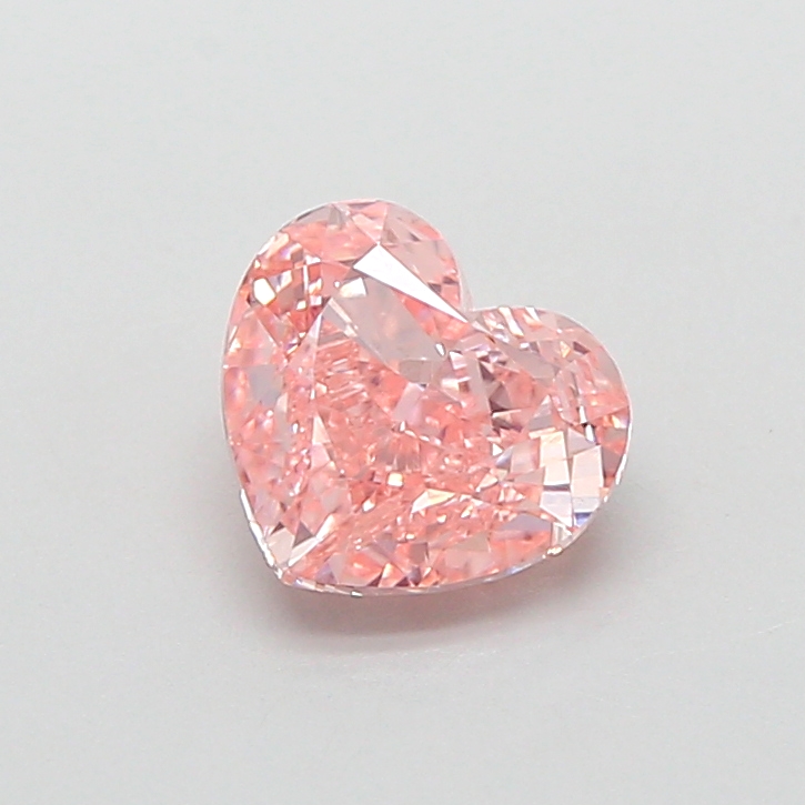 1.11 ct Pink (Intense) VS1 Heart Modified lab-grown diamond