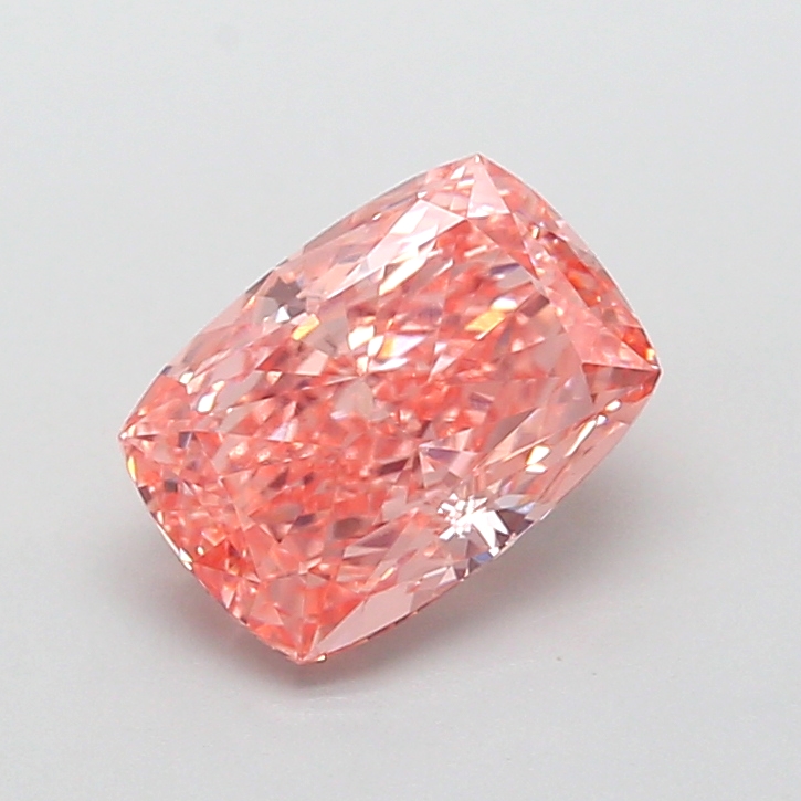 2.01 ct Pink (Vivid) VVS2 Cushion lab-grown diamond