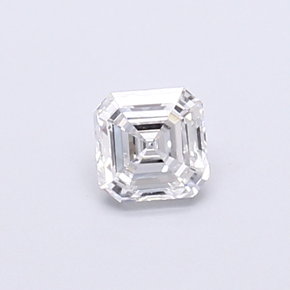 Actual 0.29 carat D Asscher lab-grown diamond