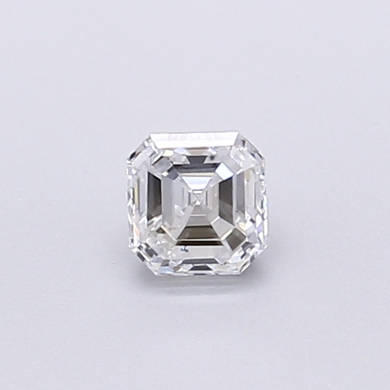 Actual 0.29 carat D Asscher lab-grown diamond