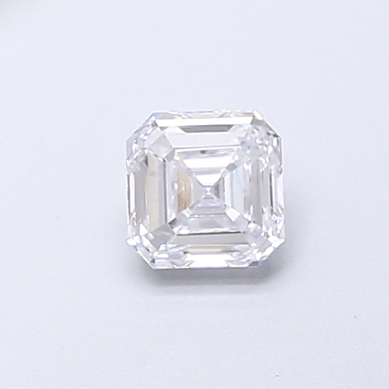 Actual 0.35 carat D Asscher lab-grown diamond