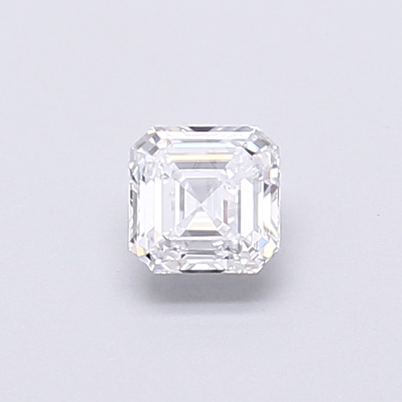 Actual 0.3 carat D Asscher lab-grown diamond