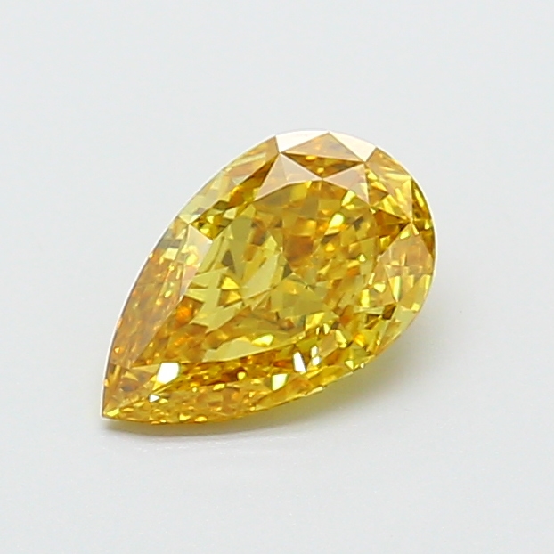 1.20 ct Pear Fancy Intense Yellow Lab-Grown Diamond