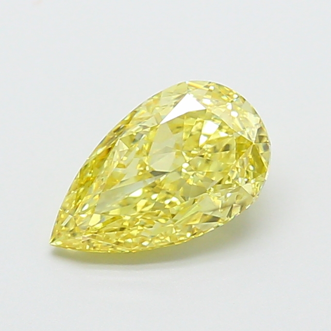 2.01 ct Pear, Fancy Intense Yellow VS2 IGI CVD