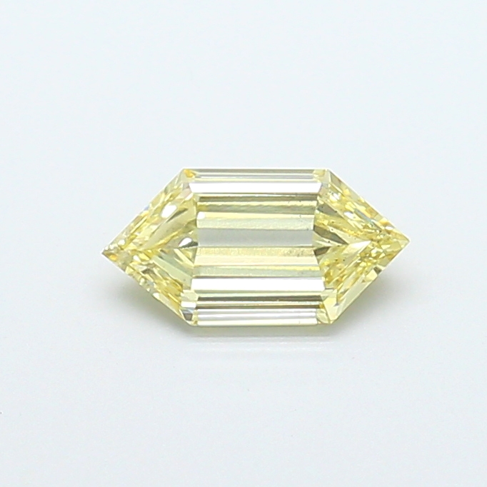 0.85 ct Hexagonal Fancy Vivid Yellow Lab-Grown Diamond