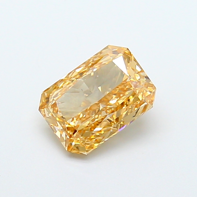 2.01 ct Radiant Fancy Light Yellow Lab-Grown Diamond