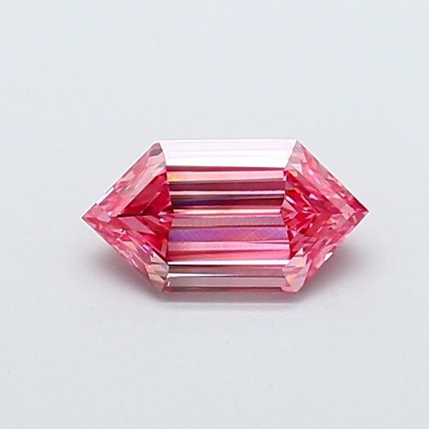 1.10 ct Hexagonal Fancy Vivid Pink Lab-Grown Diamond