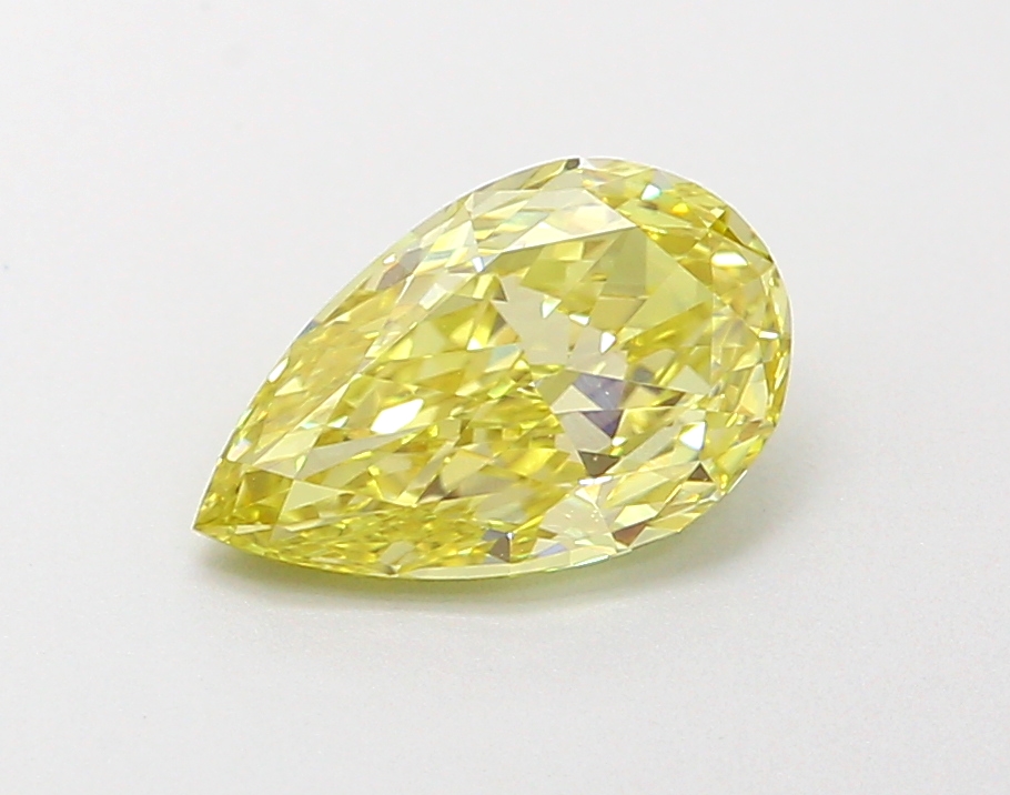 0.92 ct Yellow (Intense) VS1 Pear Modified lab-grown diamond