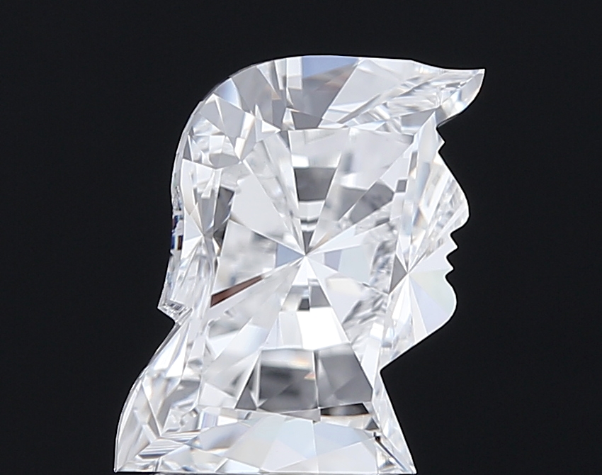 Matched pair of Trump lab grown diamonds, 3.50 × 3.50 mm, E VVS2, 4.09ct total