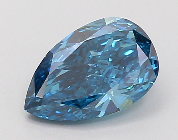 0.89 ct Blue (Vivid) VS1 Pear Modified lab-grown diamond